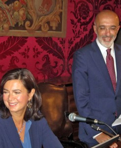 Da sinistra: la presidente della Camera dei deputati Laura Boldrini, il rettore dell'Università di Catania, Giacomo Pignataro