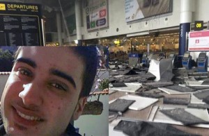 nella foto il figlio di emigrati siciliani a Bruxelles Michele Venetico rimasto lievemente ferito nell'esplosione