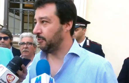 Salvini in Sicilia a Catania e Pozzallo
