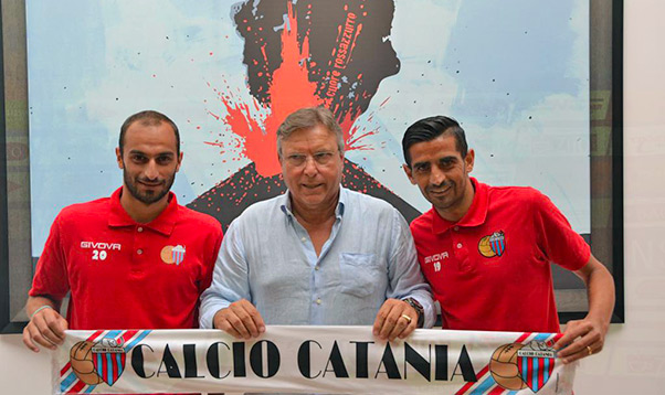 Presentati i calciatori Pinto e Catania