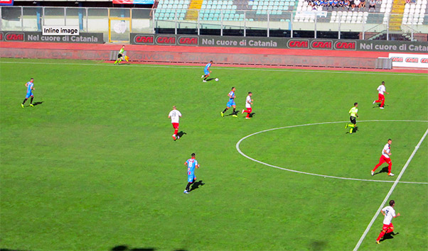 Catania-Picerno 1-0, Mazzarani conclude