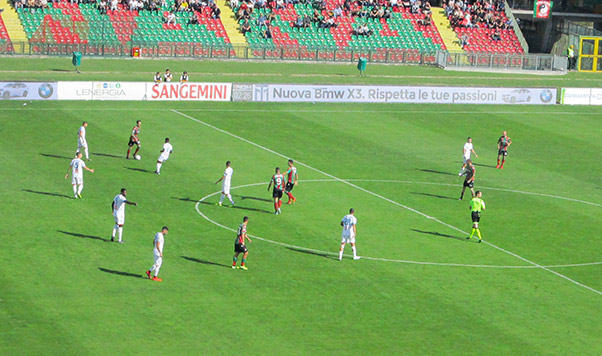 Ternana-Catania 3-2, poca incisività in trasferta