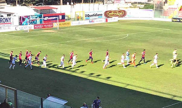Vibonese-Catania 5-0, disfatta degli etnei
