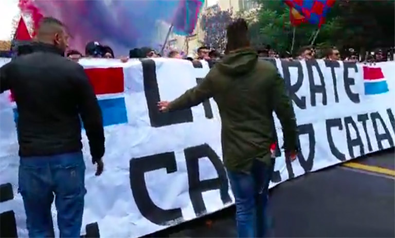 Liberate il Catania, tifosi in corteo