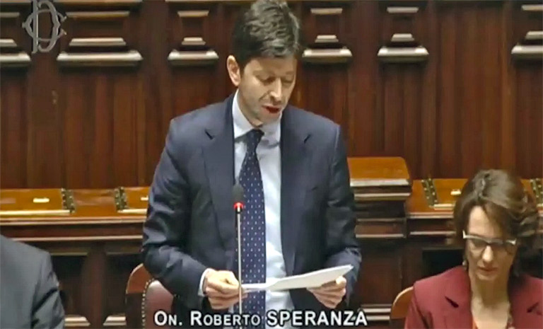 Speranza in Senato: «prorogate misure»