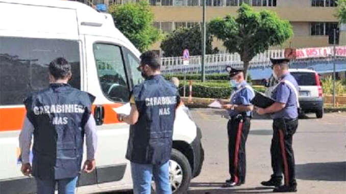 Sequestrate 3 ambulanze a Caltagirone