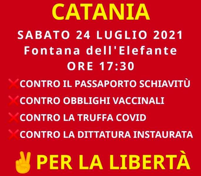 No green pass, anche a Catania monta la protesta