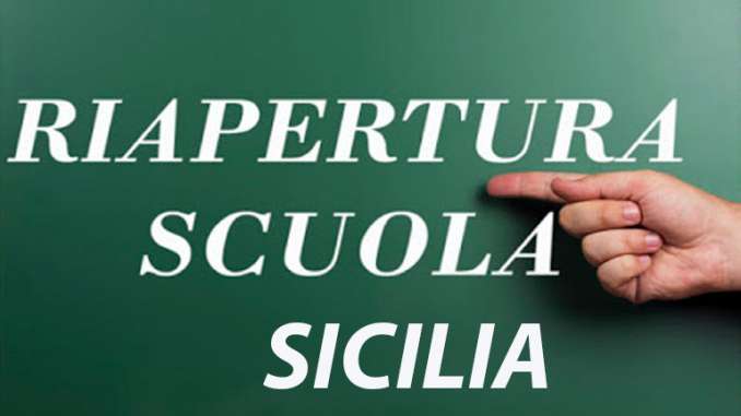 Scuola in Sicilia, a settembre tutti in presenza