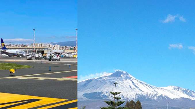 Etna si placa, spazio aereo di Catania torna operativo