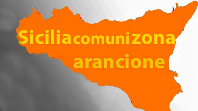 Sei Comuni siciliani in zona arancione