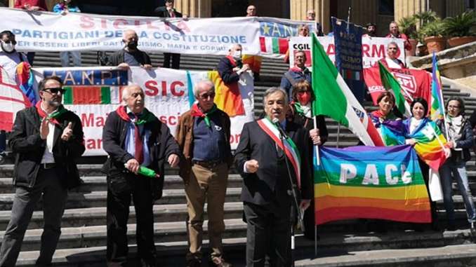 25 aprile a Palermo, vicina al popolo ucraino