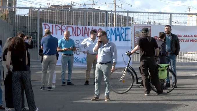 Chiusura molo di levante a Catania, la protesta