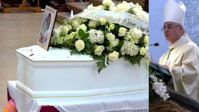 Funerale di Elena nella Cattedrale a Catania