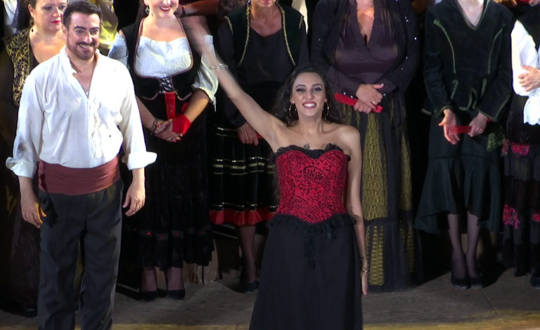 Carmen e tanti applausi a Taormina, interviste video