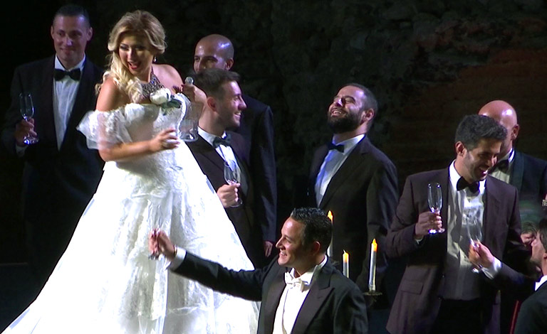 Pienone per La Traviata a Taormina