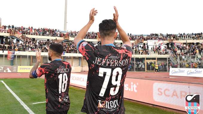 Catania-Canicattì 3-0, segnano Rizzo e Jefferson